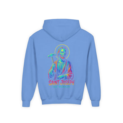 St. Joseph the Worker | Kids Catholic Hoodie | Faith & Grit