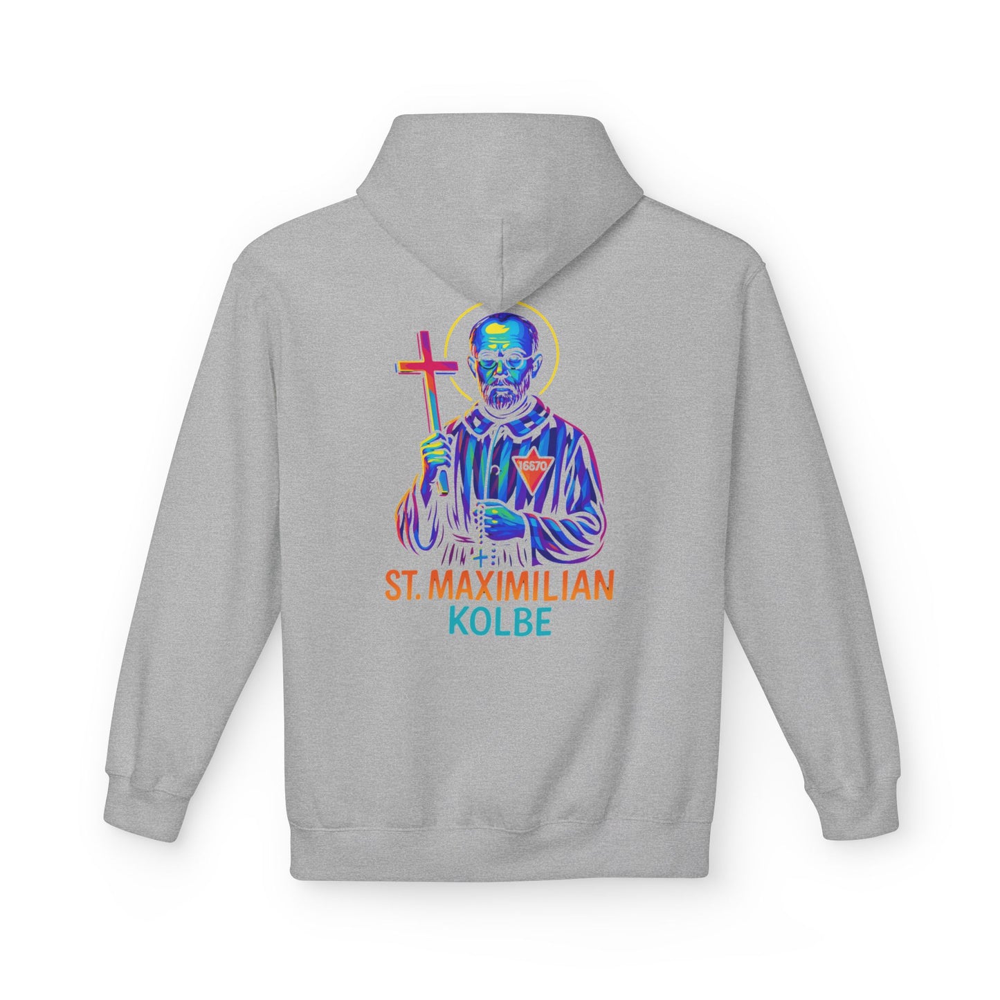 St. Maximilian Kolbe Hoodie – Catholic Saint Hoodie – Christian Streetwear