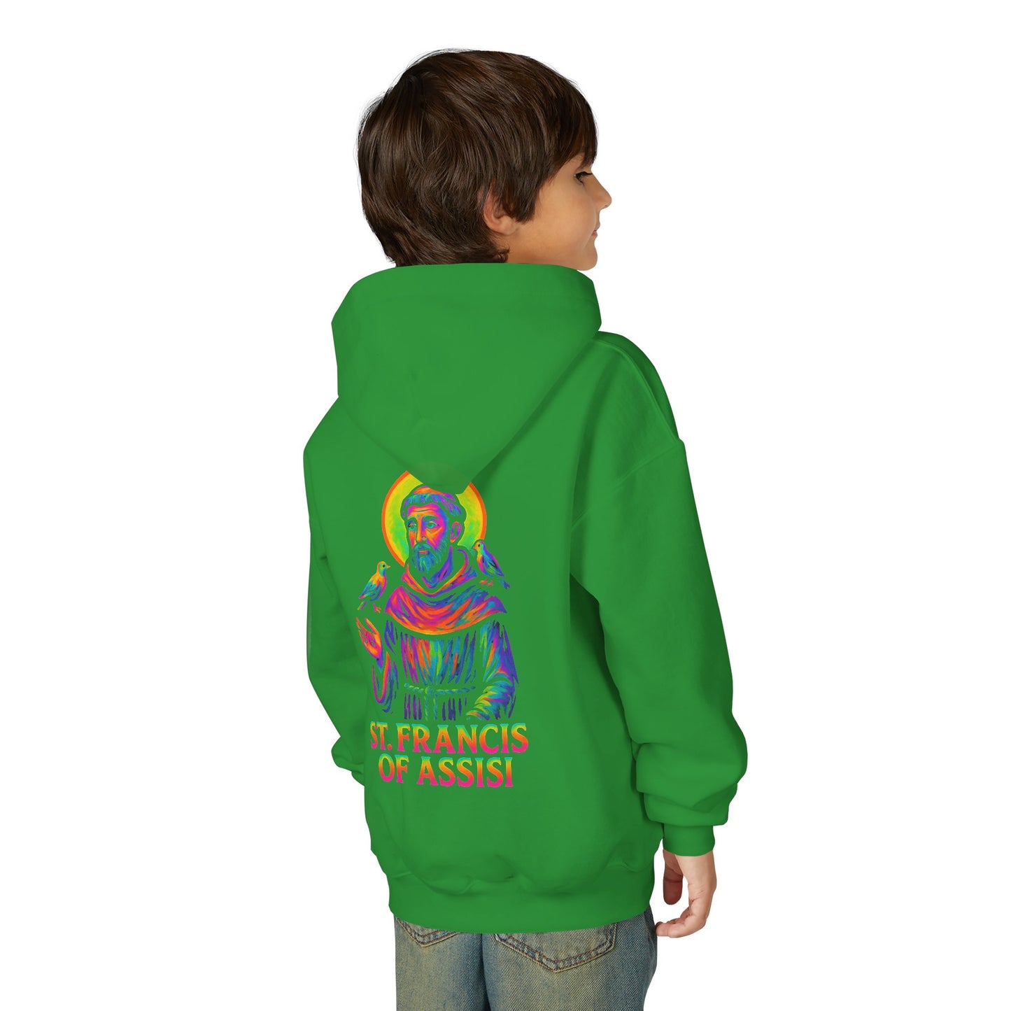 St. Francis of Assisi Youth Hoodie | Catholic Streetwear for Kids