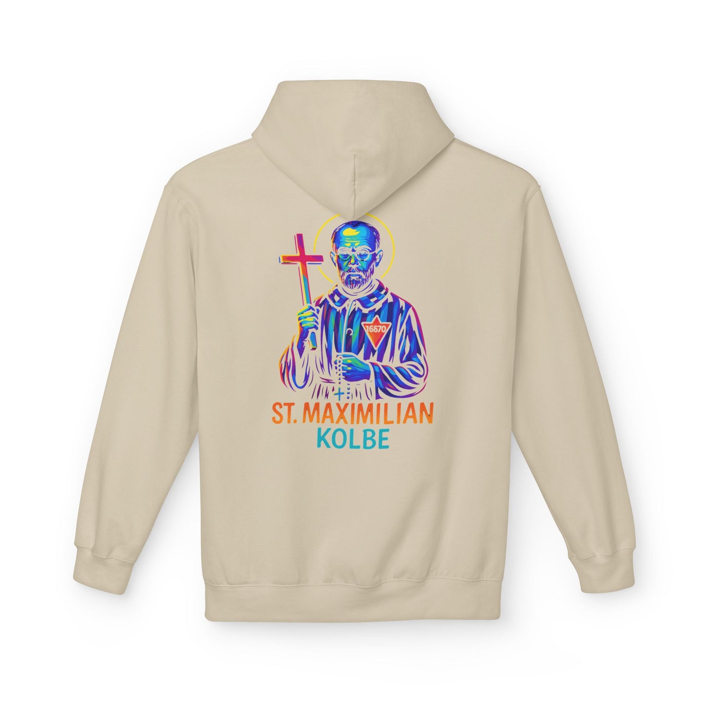 St. Maximilian Kolbe Hoodie – Catholic Saint Hoodie – Christian Streetwear
