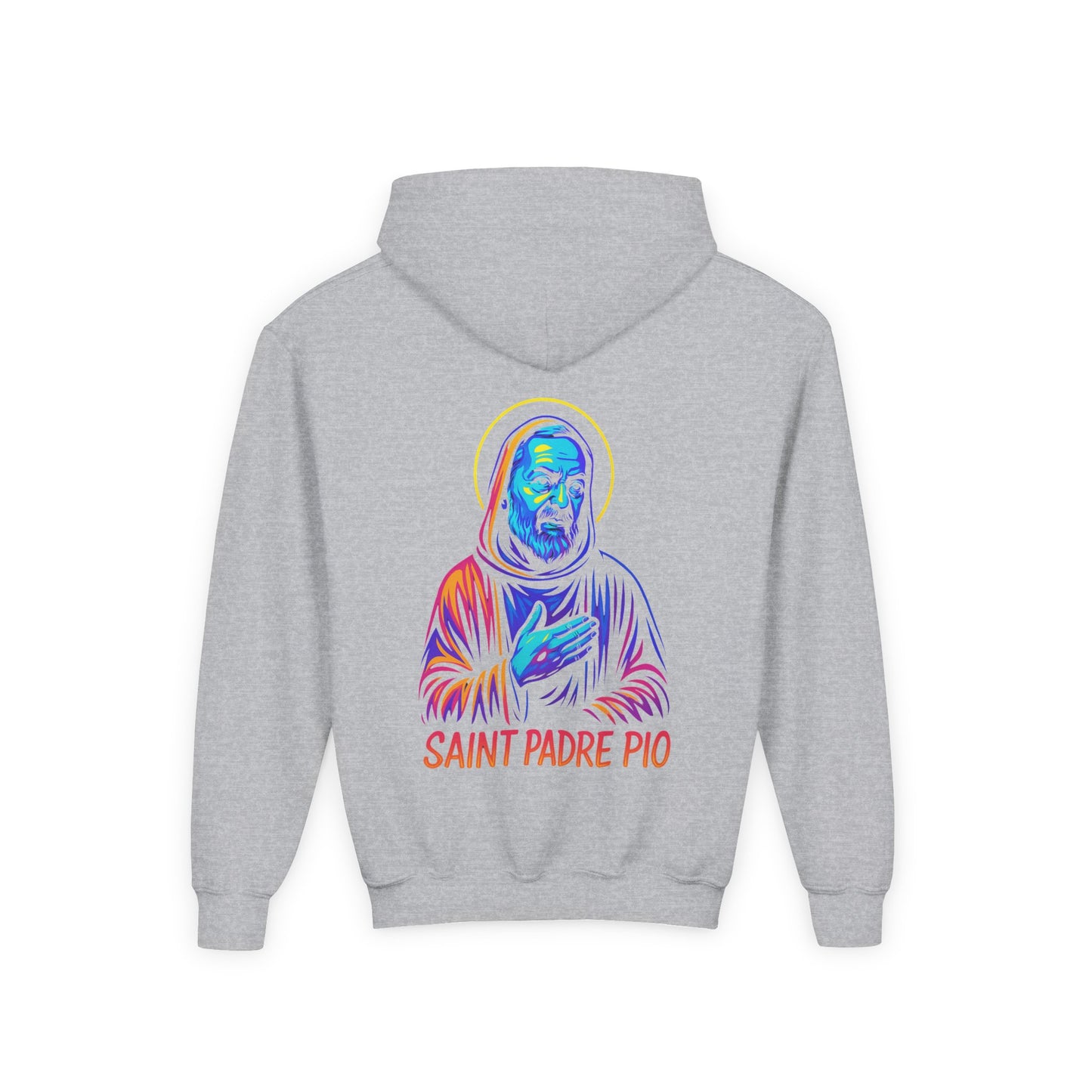 St. Padre Pio Youth Hoodie | Catholic Streetwear for Kids
