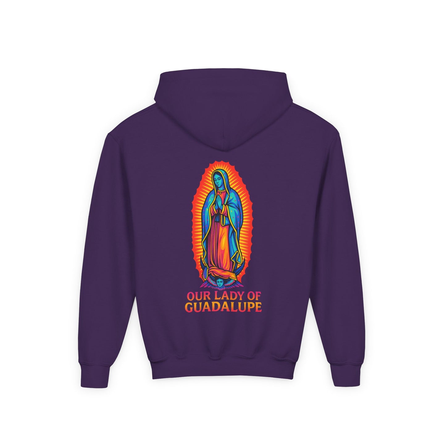 Our Lady of Guadalupe Youth Hoodie | Catholic Streetwear for Kids
