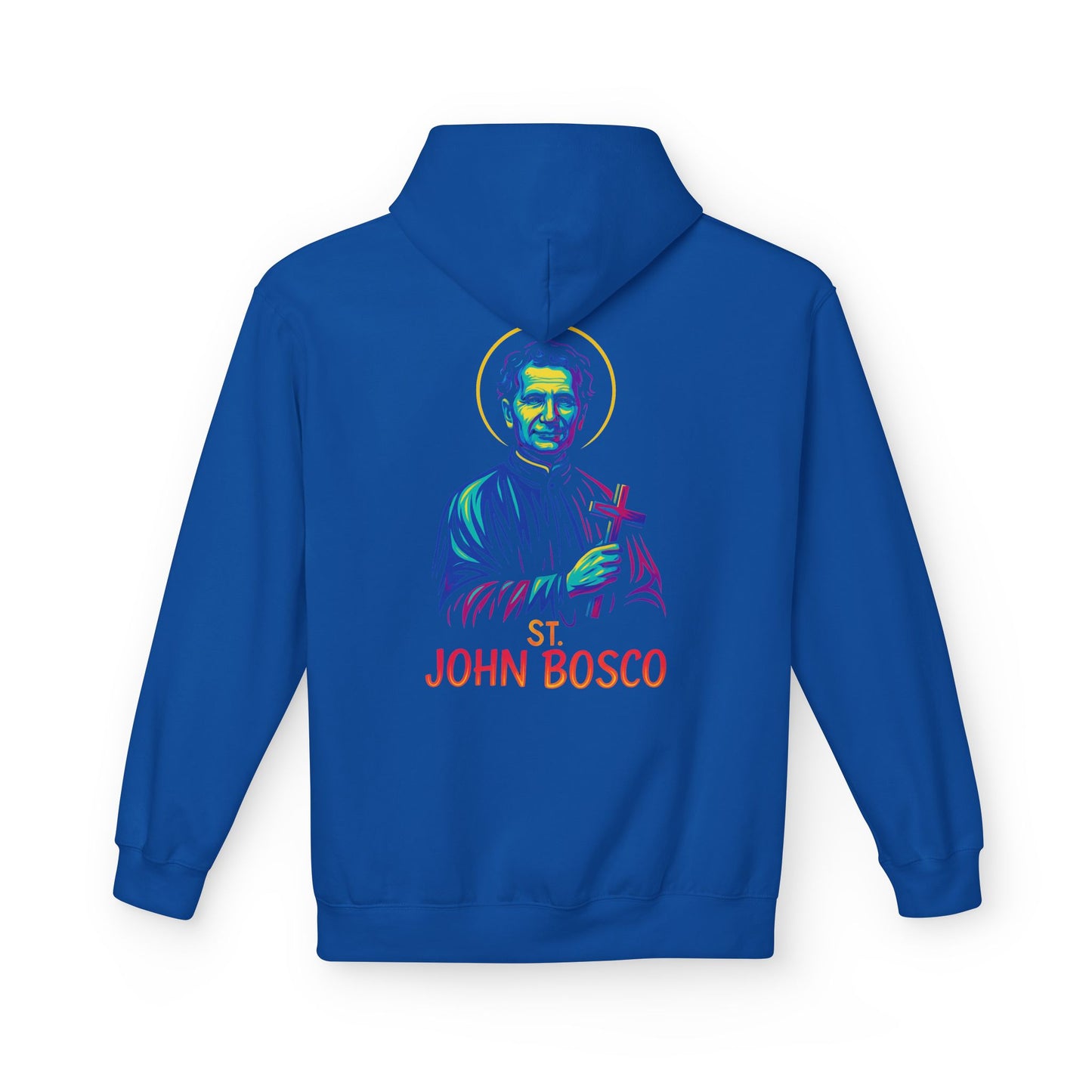 St. John Bosco Neon Hoodie | Catholic Streetwear – Faith, Hustle & Hope for the Youth