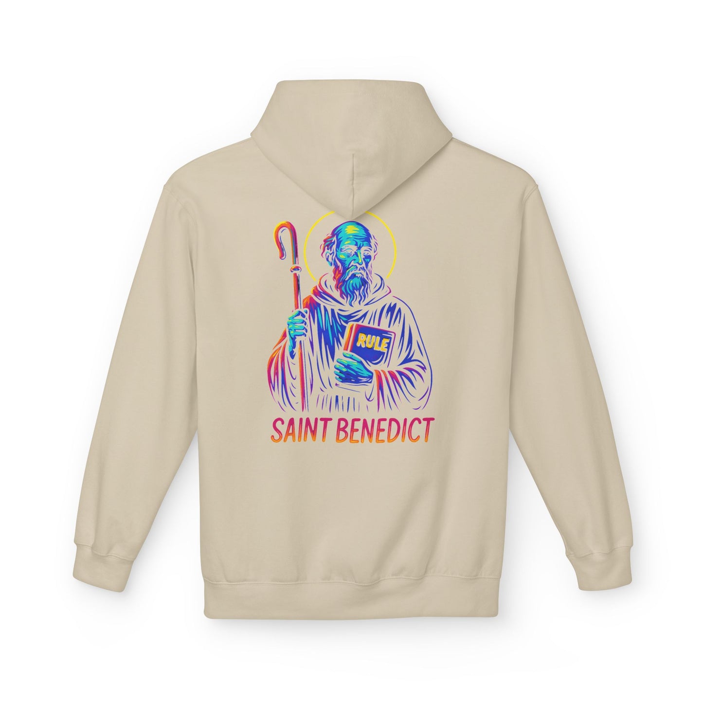 St. Benedict Hoodie | Catholic Saint Hoodie | Christian Streetwear | Patron Saint Gift