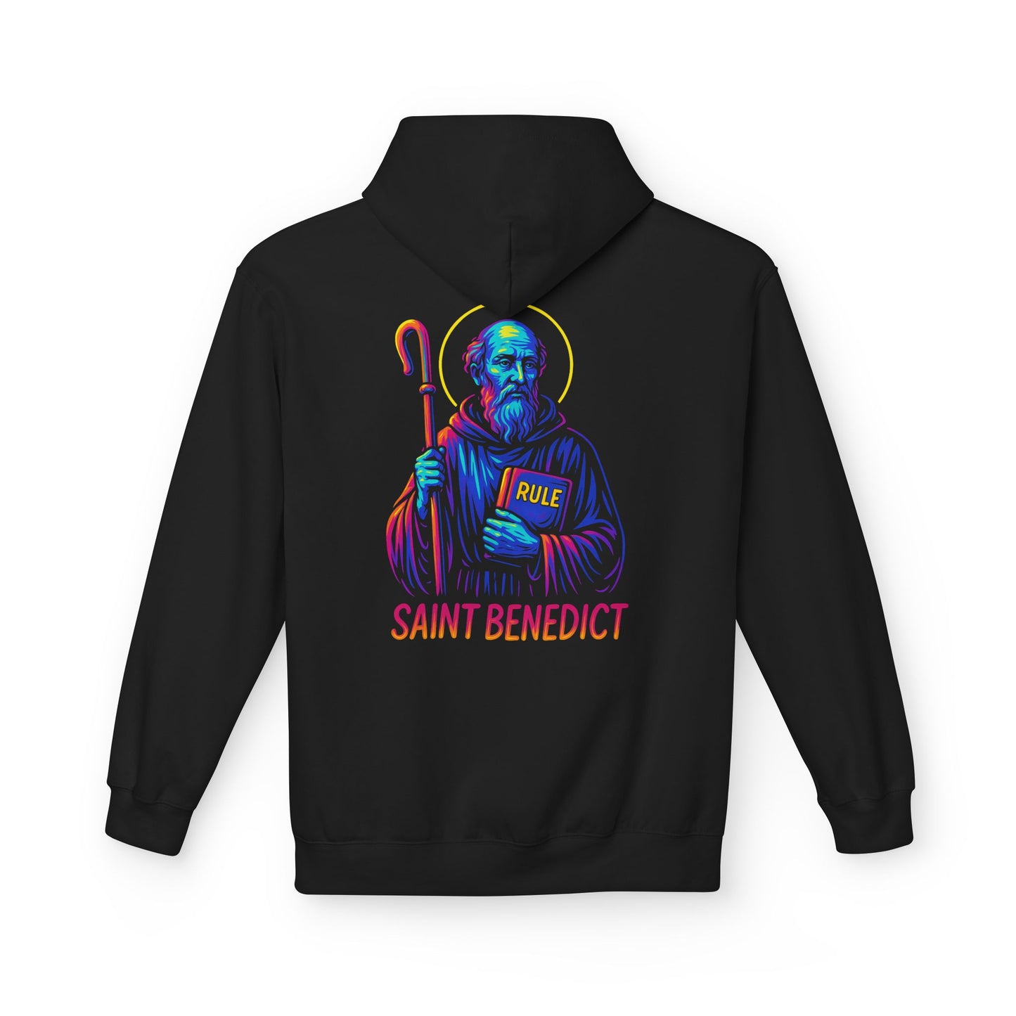 St. Benedict Hoodie | Catholic Saint Hoodie | Christian Streetwear | Patron Saint Gift