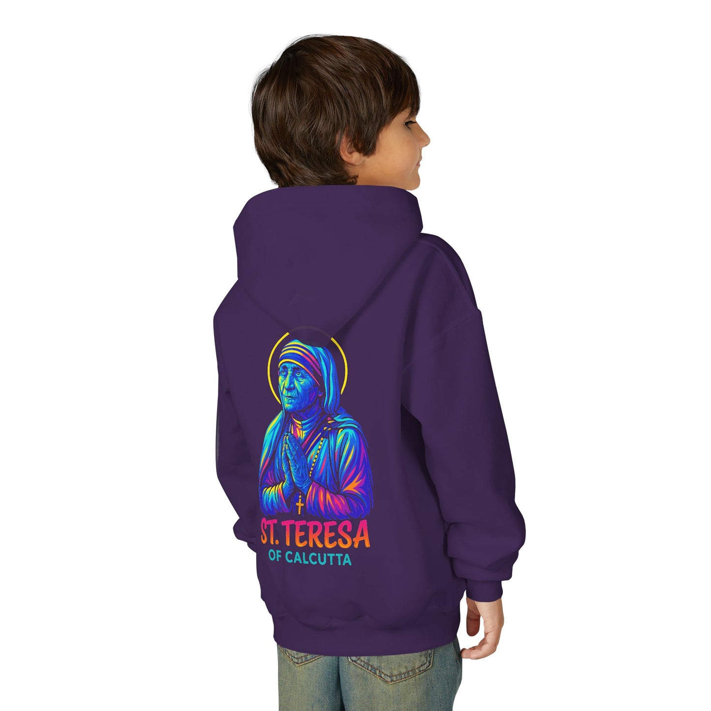 St. Teresa of Calcutta Youth Hoodie | Catholic Streetwear for Kids