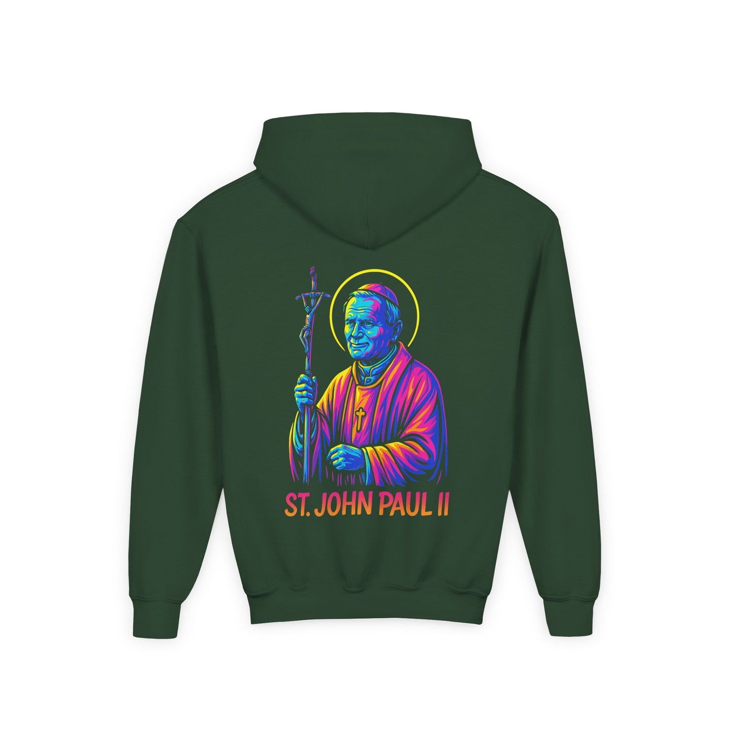 St. John Paul II Youth Hoodie | Catholic Streetwear for Kids