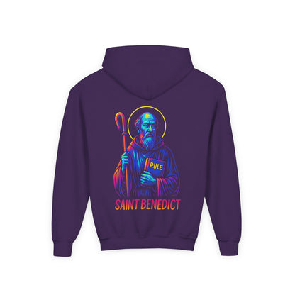 St. Benedict | Kids Catholic Hoodie | Ora et Labora