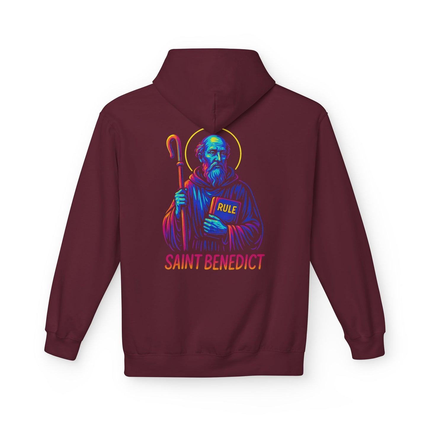 St. Benedict Hoodie | Catholic Saint Hoodie | Christian Streetwear | Patron Saint Gift
