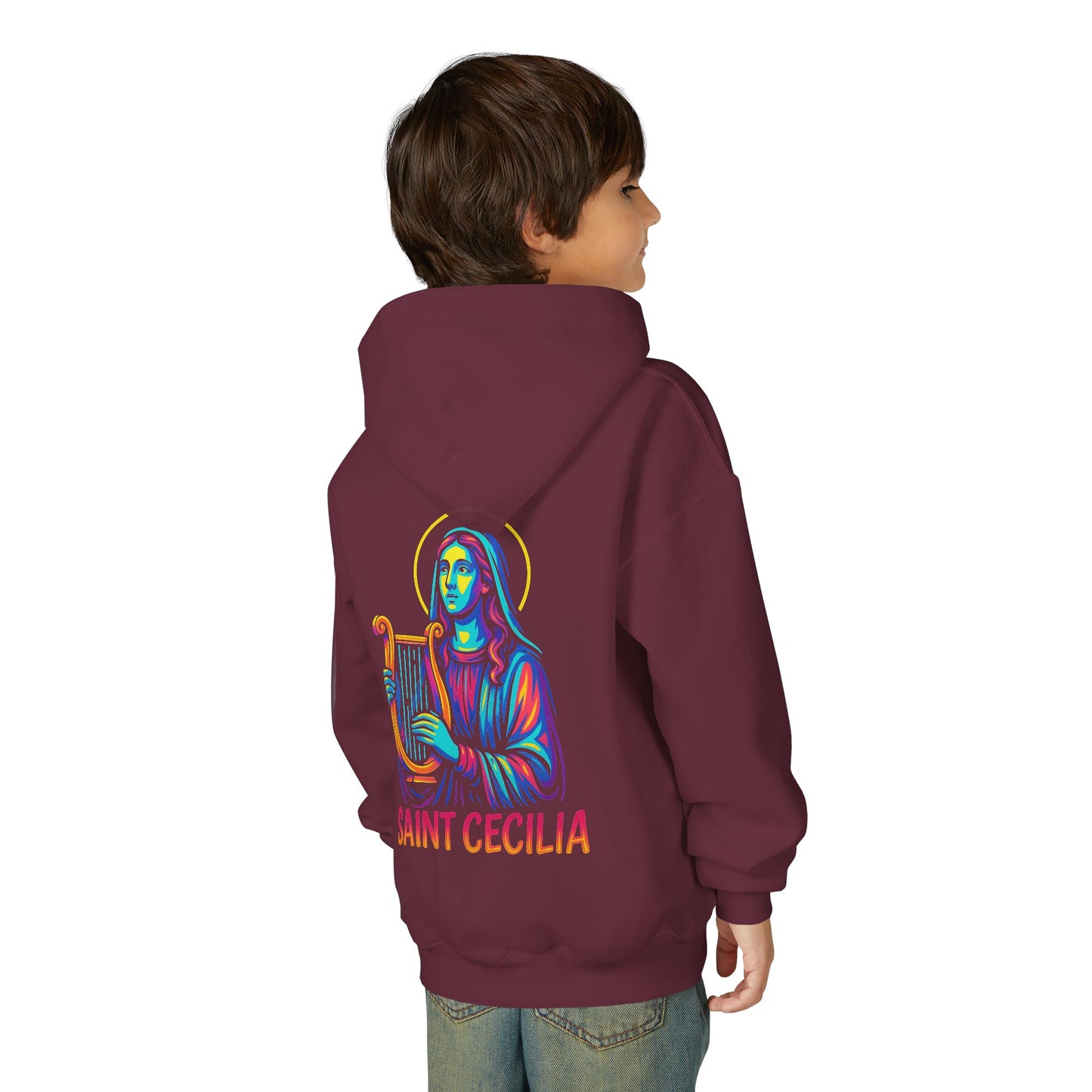 St. Cecilia Youth Hoodie | Catholic Streetwear for Kids