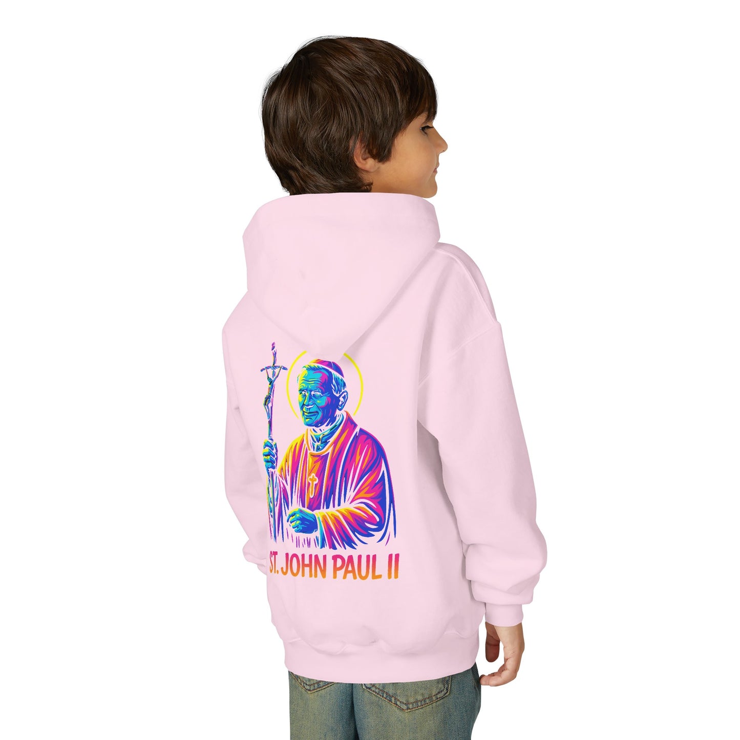 St. John Paul II Youth Hoodie | Catholic Streetwear for Kids