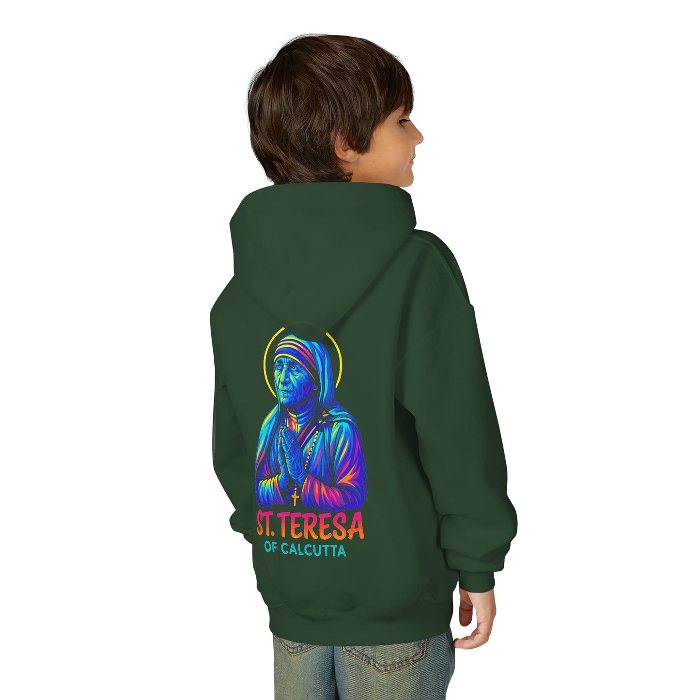 St. Teresa of Calcutta Youth Hoodie | Catholic Streetwear for Kids