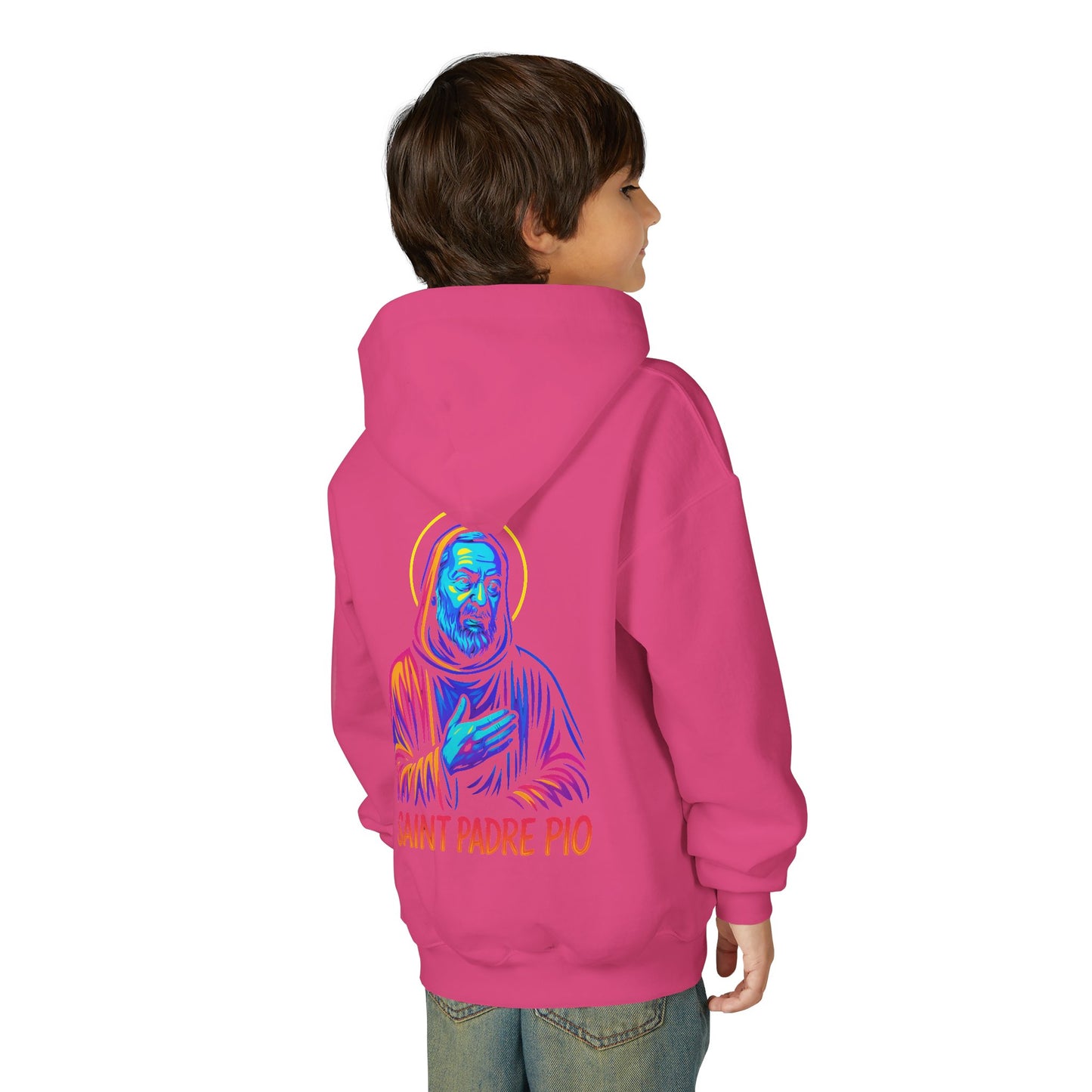 St. Padre Pio Youth Hoodie | Catholic Streetwear for Kids