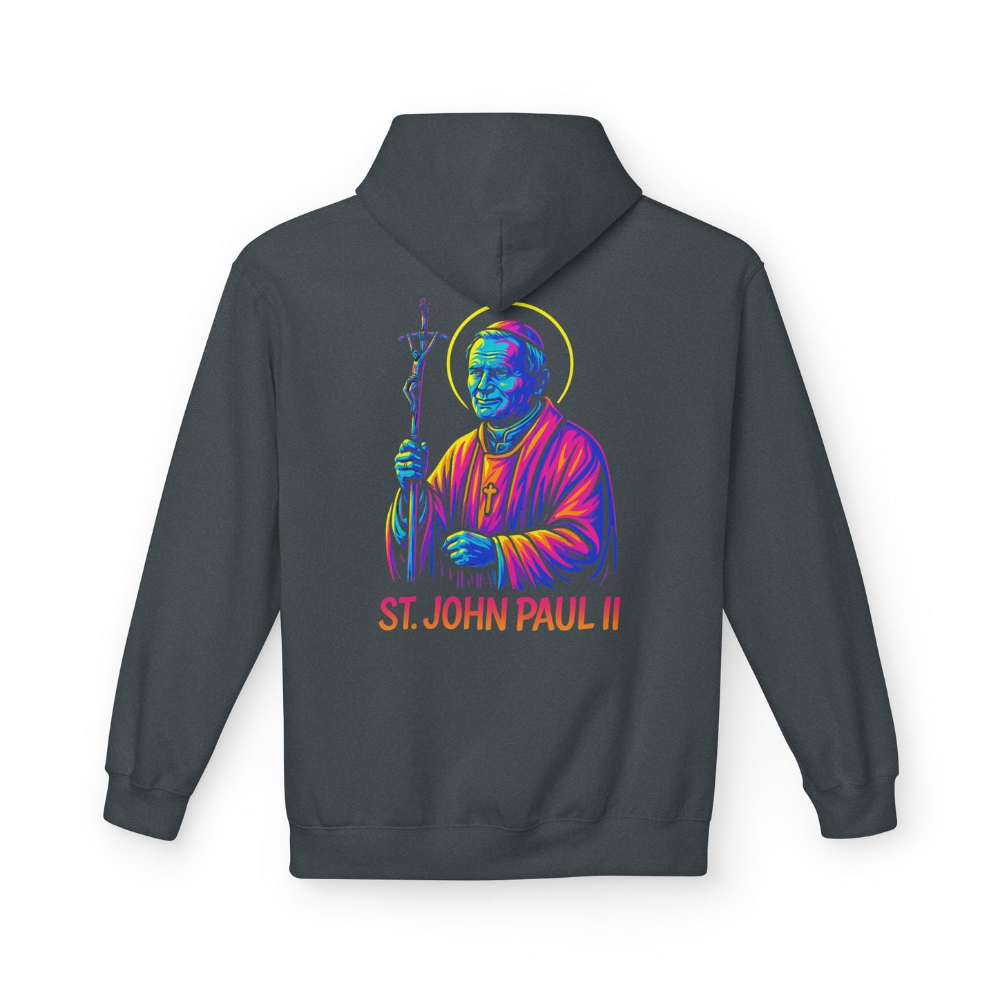 St. John Paul II Hoodie | Catholic Saint Hoodie | Christian Streetwear | Patron Saint Gift