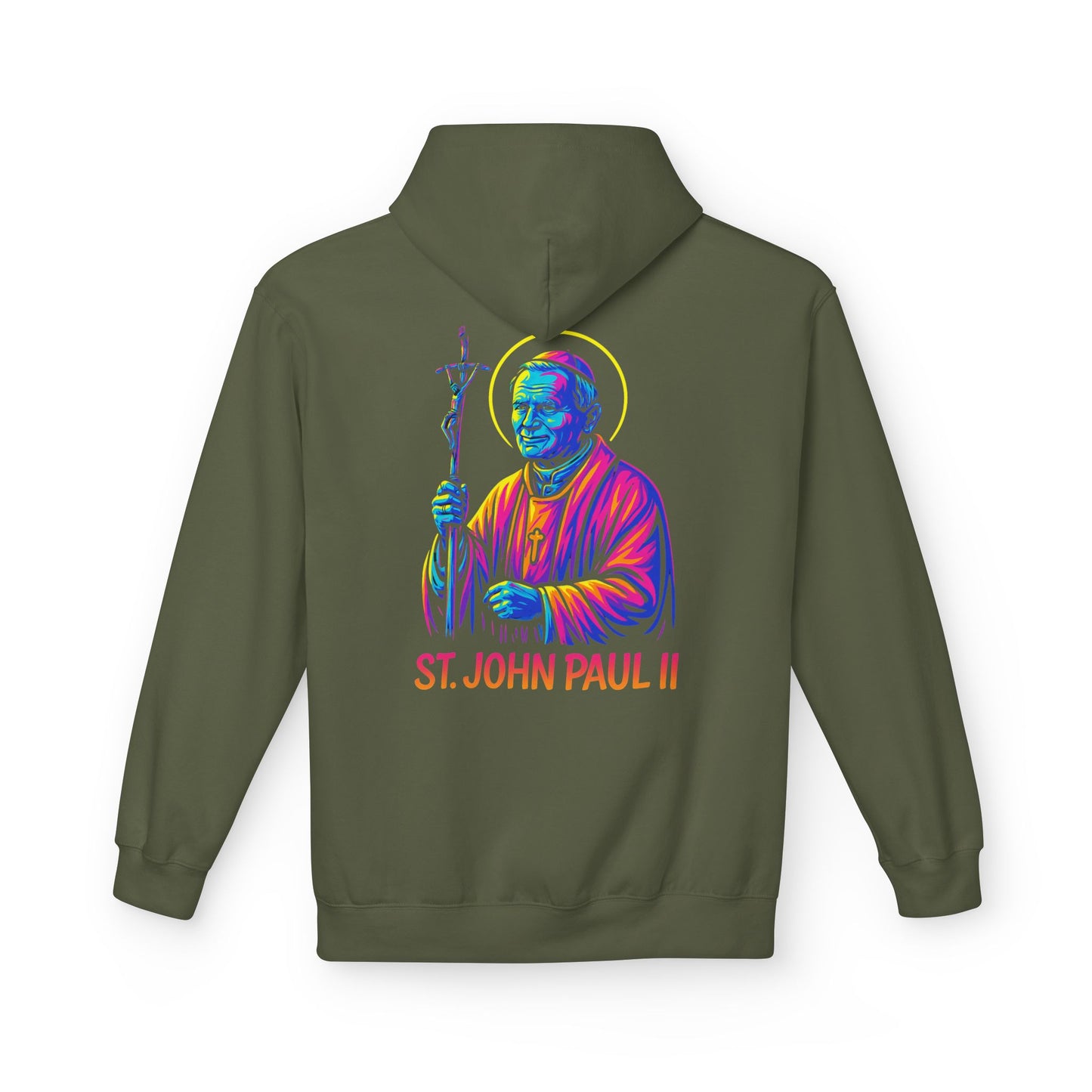 St. John Paul II Hoodie | Catholic Saint Hoodie | Christian Streetwear | Patron Saint Gift