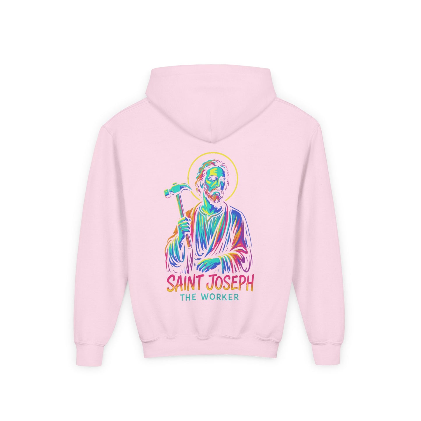 St. Joseph the Worker Youth Hoodie | Catholic Streetwear – Faith, Grit & Purpose