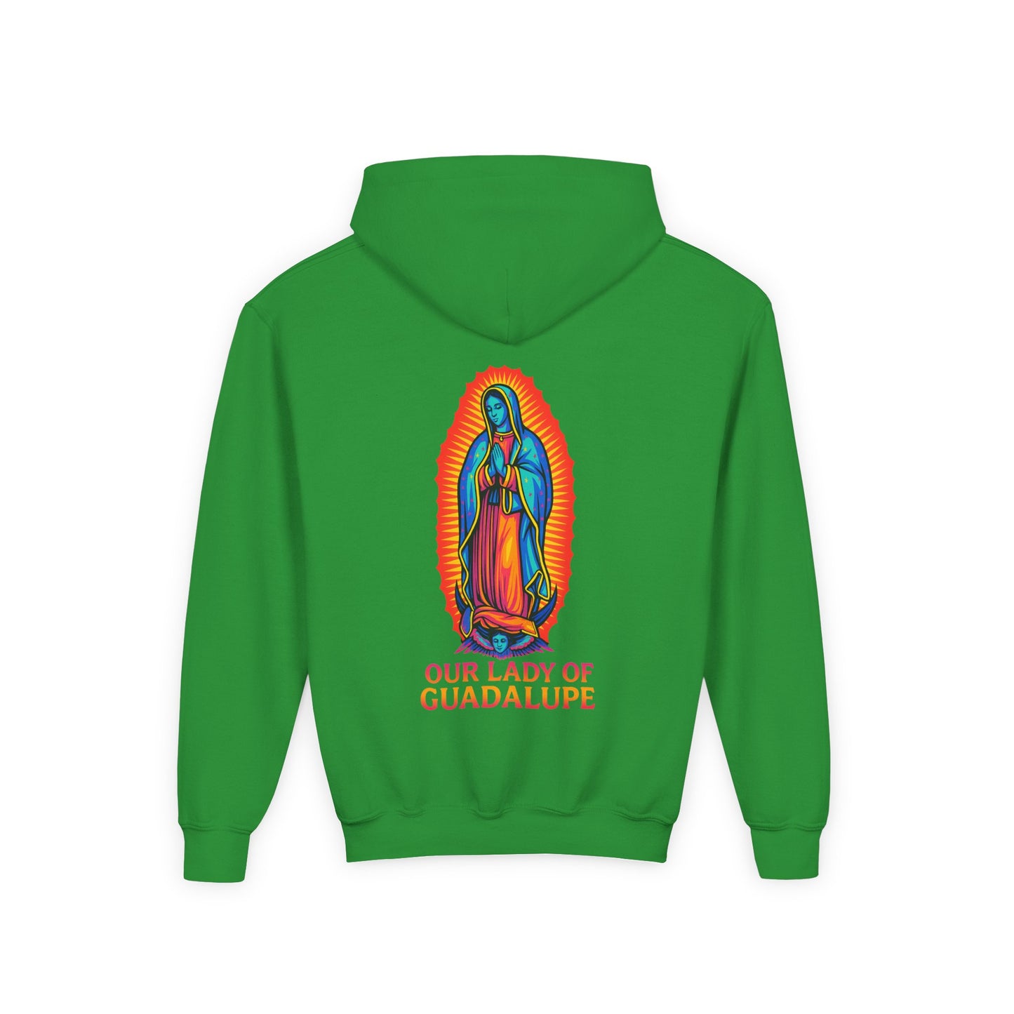 Our Lady of Guadalupe Youth Hoodie | Catholic Streetwear for Kids