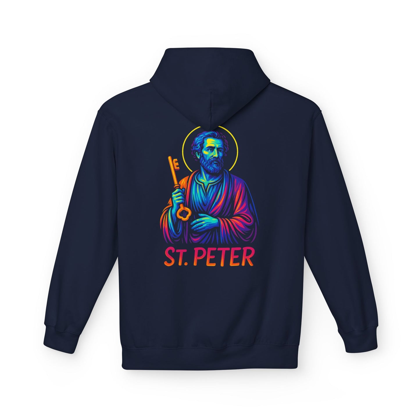 St. Peter Neon Hoodie | Catholic Streetwear – Strength, Faith & Redemption in Style