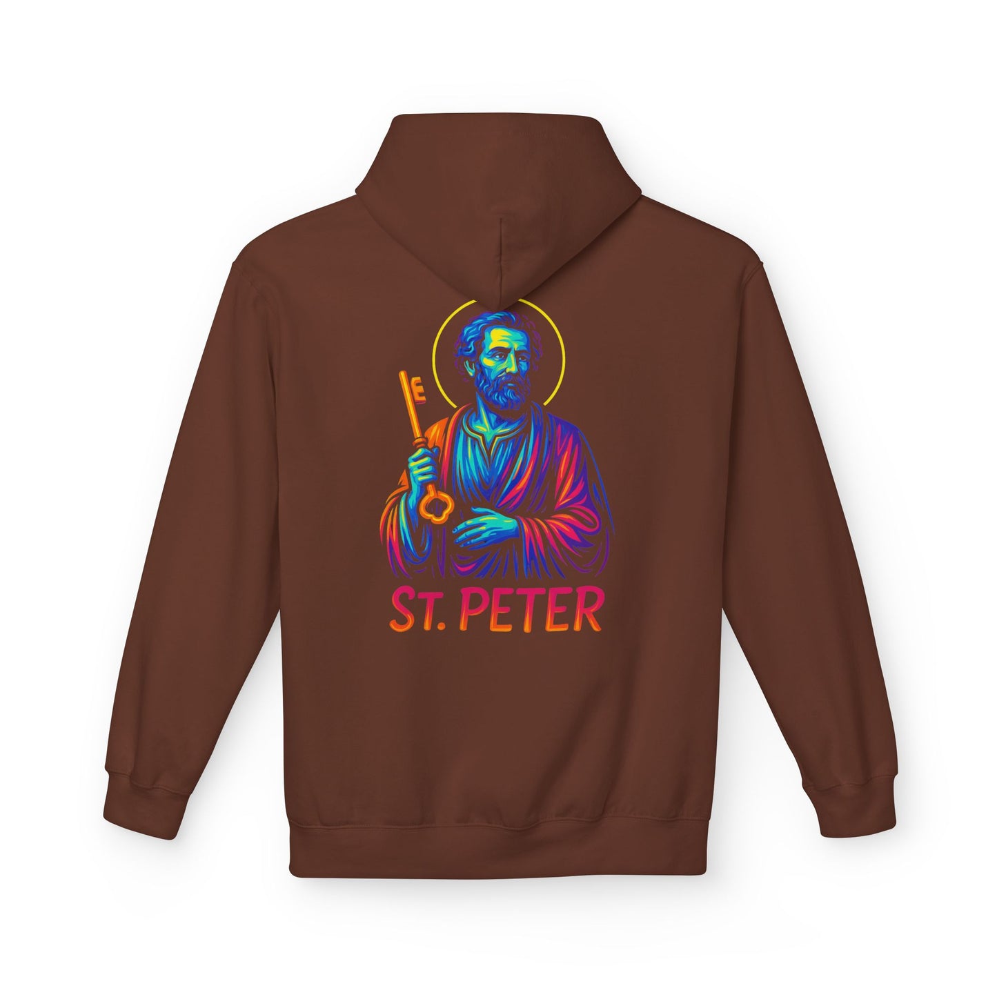St. Peter Neon Hoodie | Catholic Streetwear – Strength, Faith & Redemption in Style