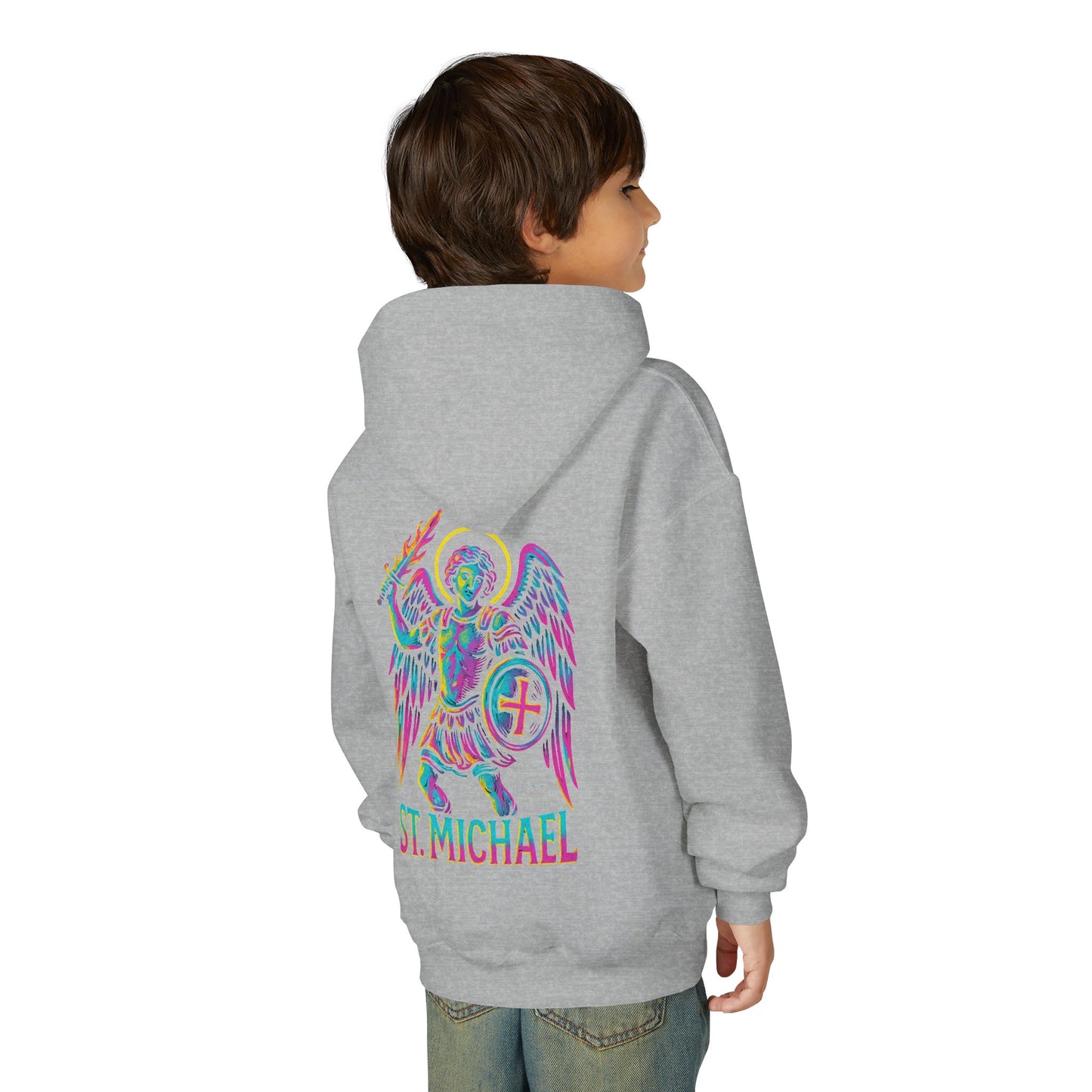 St. Michael the Archangel Youth Hoodie | Catholic Streetwear for Kids