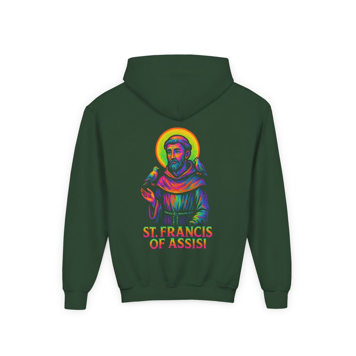 St. Francis of Assisi Youth Hoodie | Catholic Streetwear for Kids