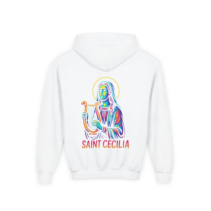 St. Cecilia | Kids Catholic Hoodie | Patron of Music