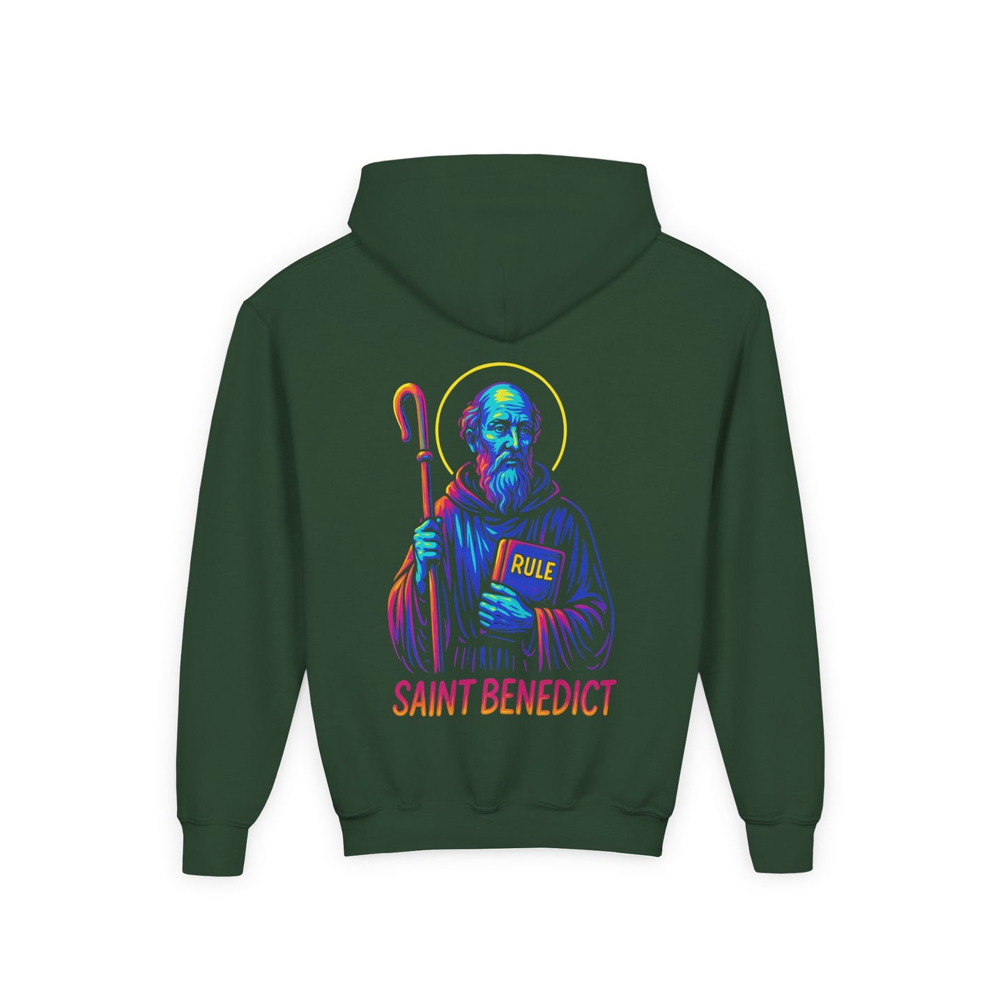 St. Benedict Youth Hoodie | Catholic Streetwear for Kids