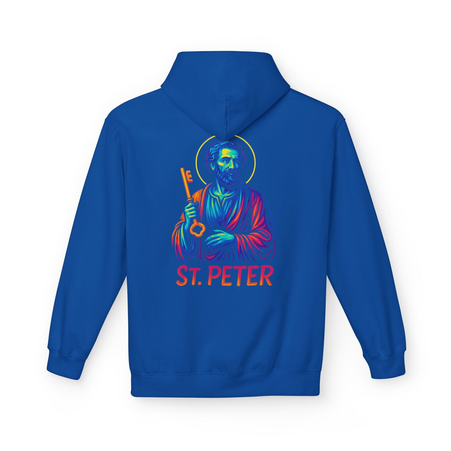 St. Peter Neon Hoodie | Catholic Streetwear – Strength, Faith & Redemption in Style