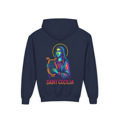 St. Cecilia | Kids Catholic Hoodie | Patron of Music