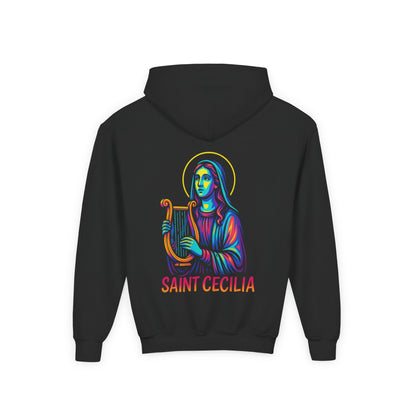 St. Cecilia | Kids Catholic Hoodie | Patron of Music