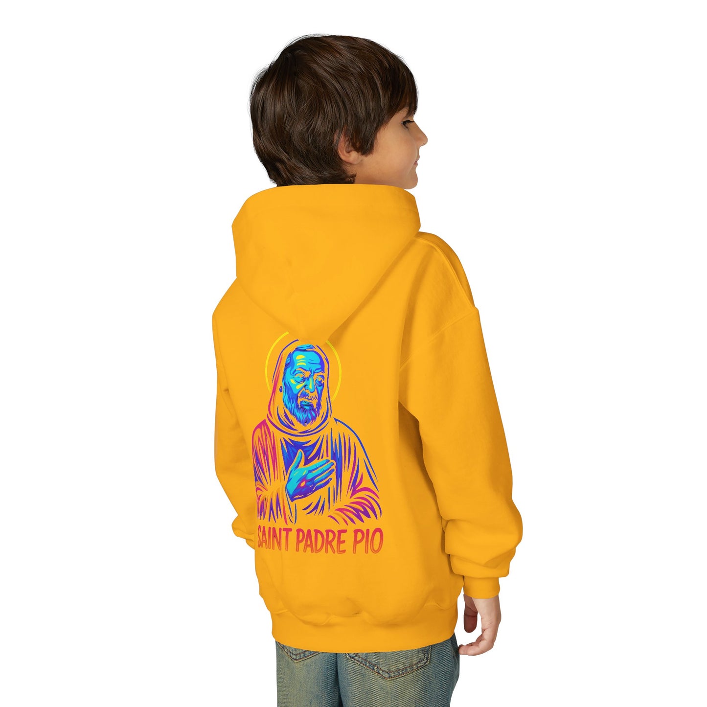 St. Padre Pio Youth Hoodie | Catholic Streetwear for Kids