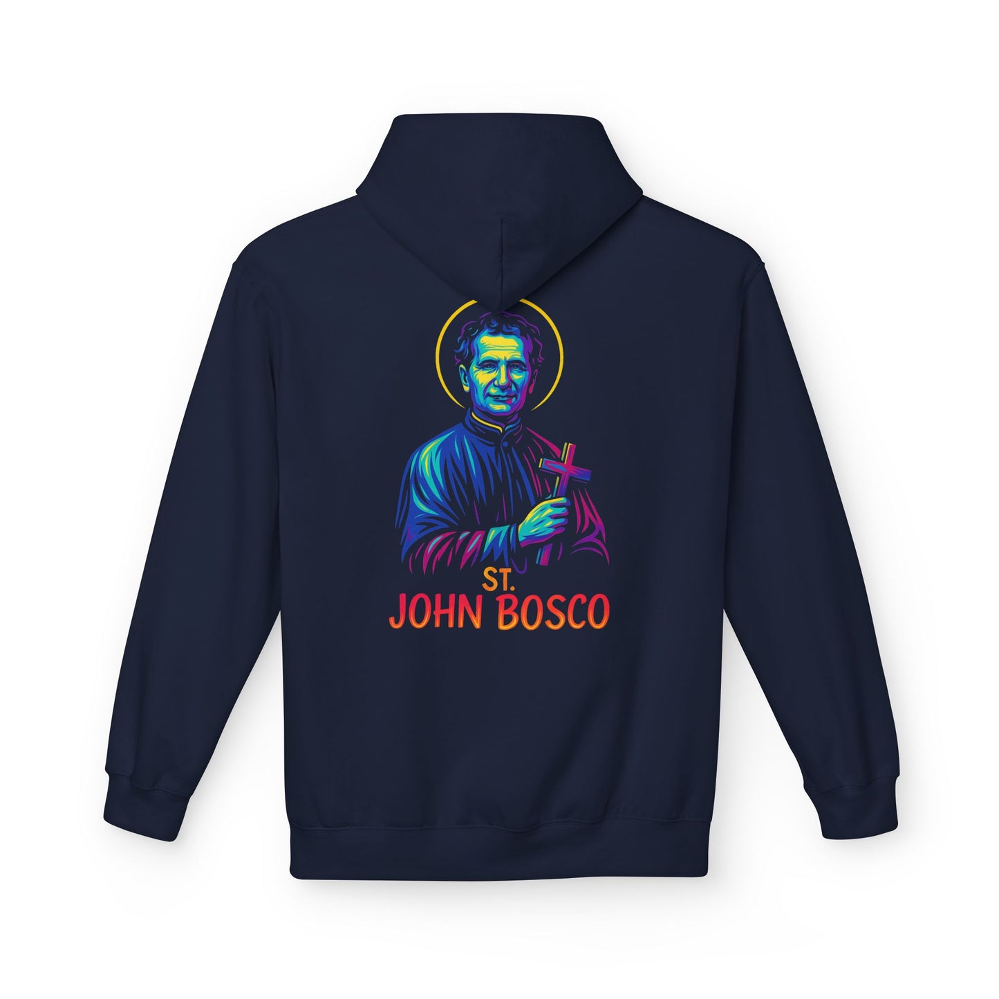 St. John Bosco Neon Hoodie | Catholic Streetwear – Faith, Hustle & Hope for the Youth