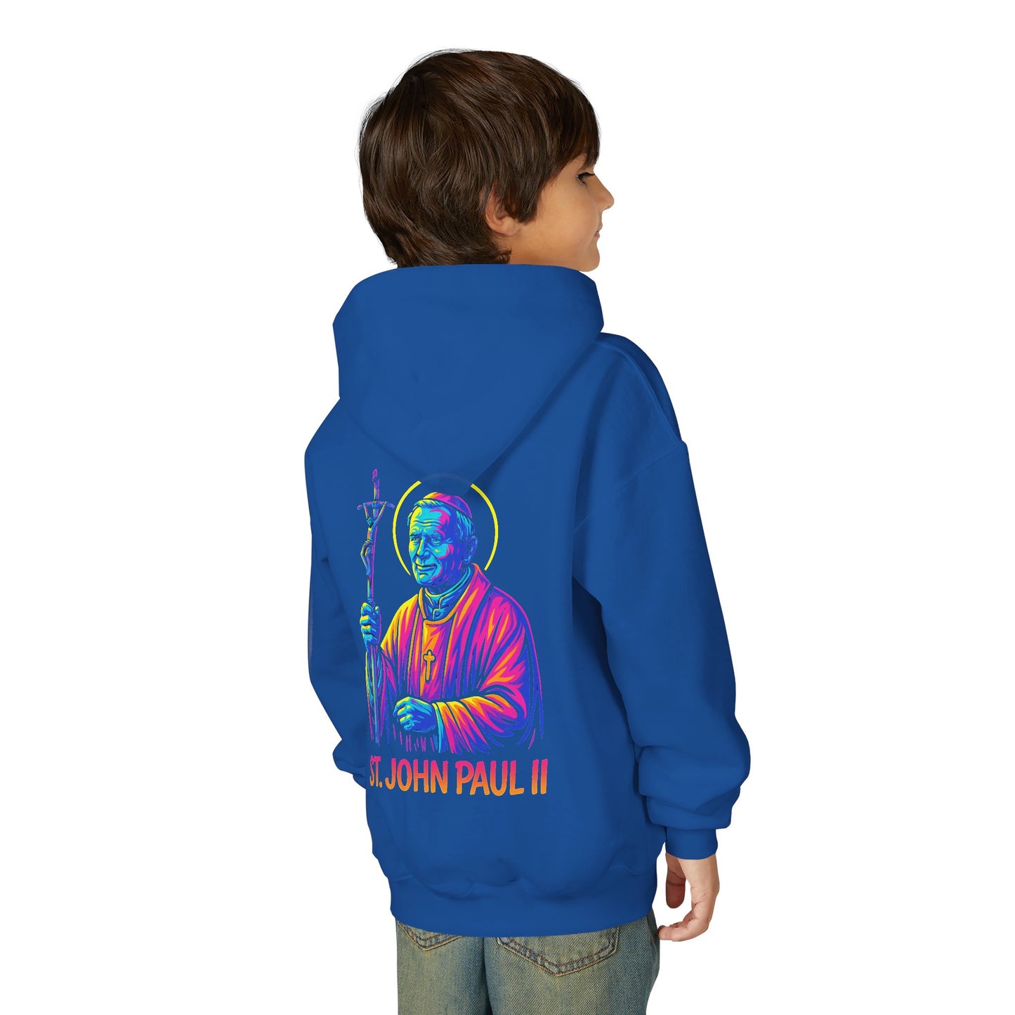St. John Paul II Youth Hoodie | Catholic Streetwear for Kids