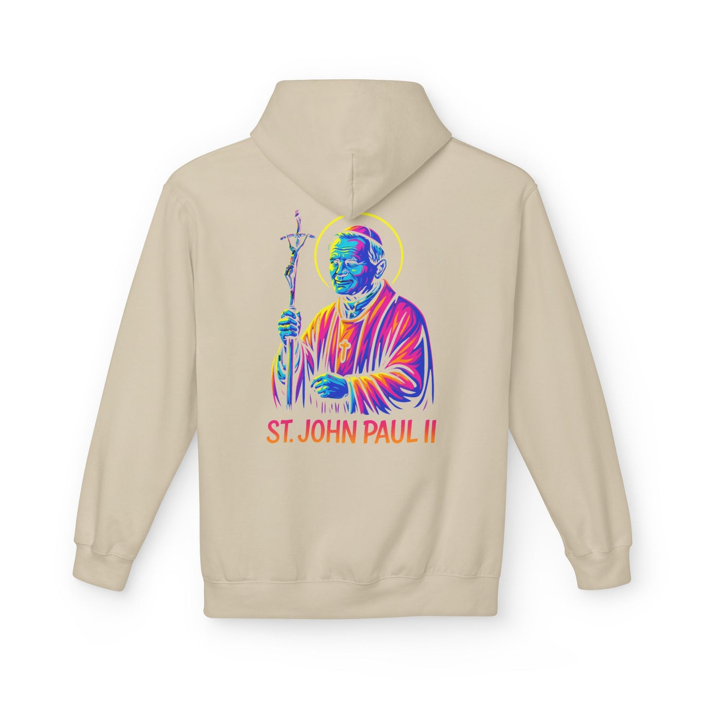St. John Paul II Hoodie | Catholic Saint Hoodie | Christian Streetwear | Patron Saint Gift