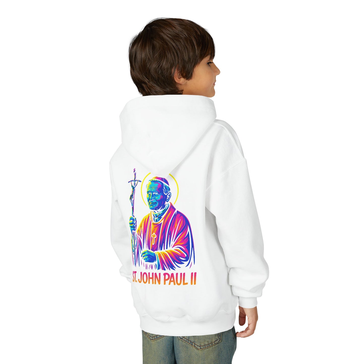 St. John Paul II Youth Hoodie | Catholic Streetwear for Kids