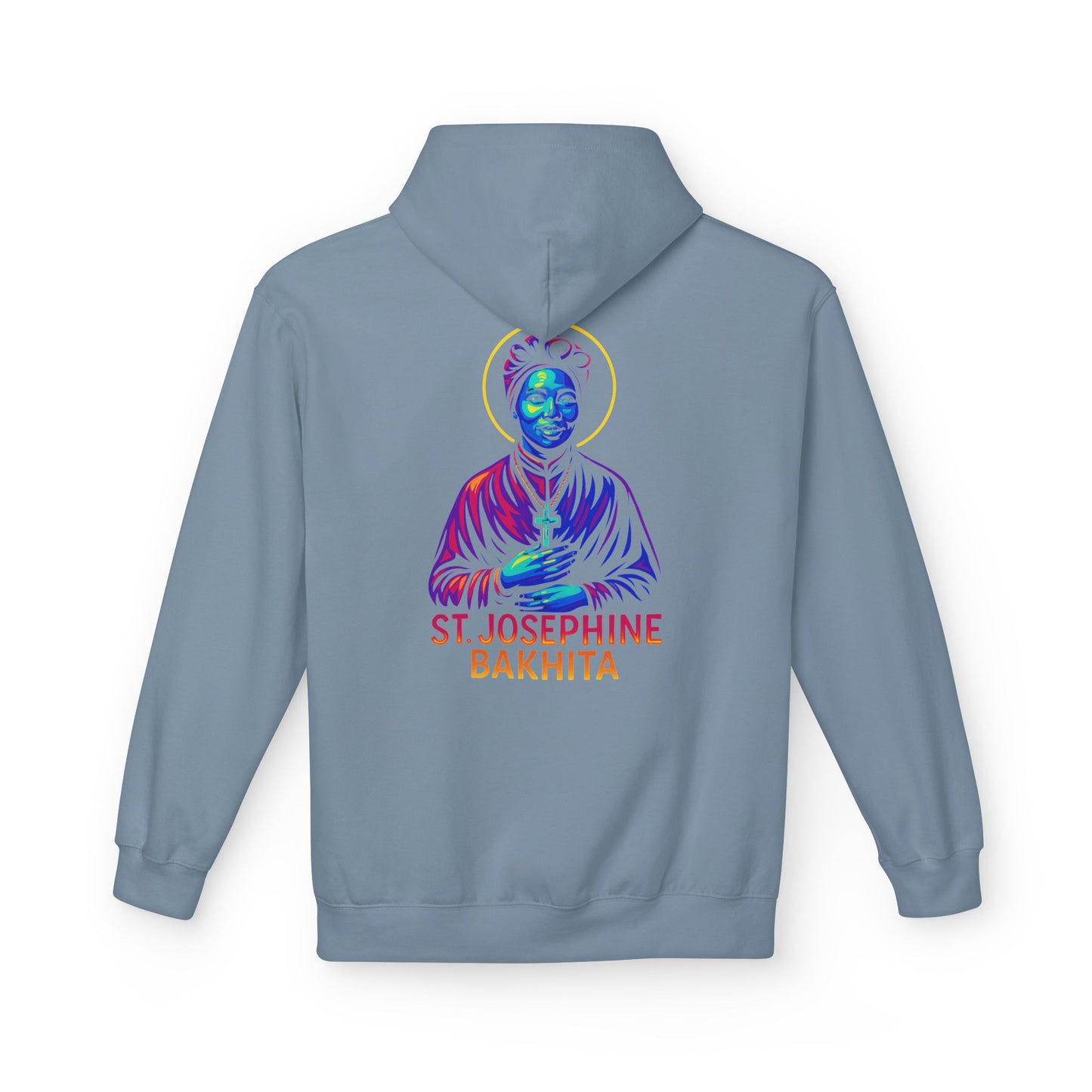 St. Josephine Bakhita Neon Hoodie | Catholic Streetwear – Freedom, Faith & Fierce Grace