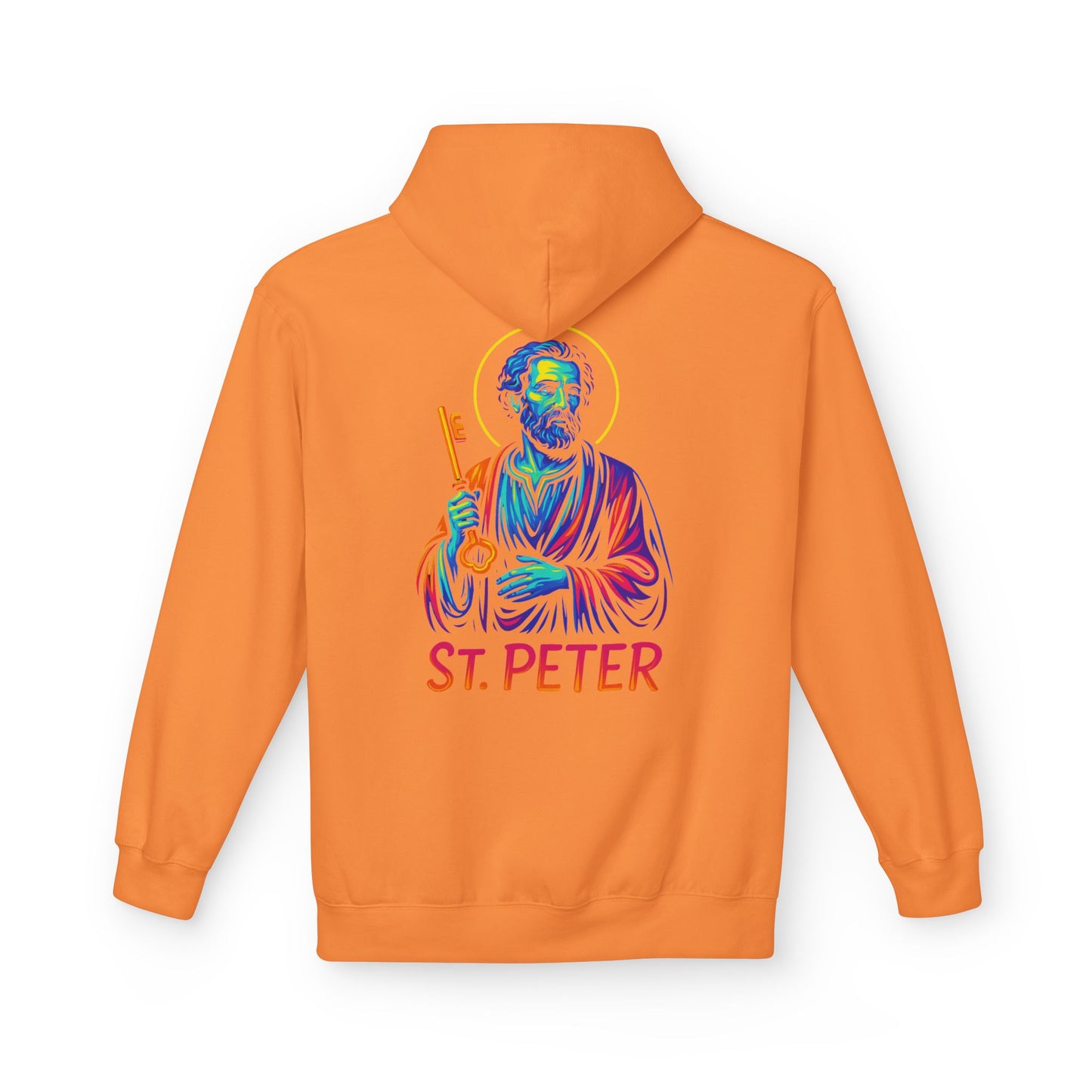 St. Peter Neon Hoodie | Catholic Streetwear – Strength, Faith & Redemption in Style