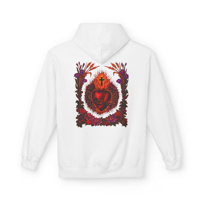 Sacred Heart of Jesus Botanical Hoodie | Saints Hood