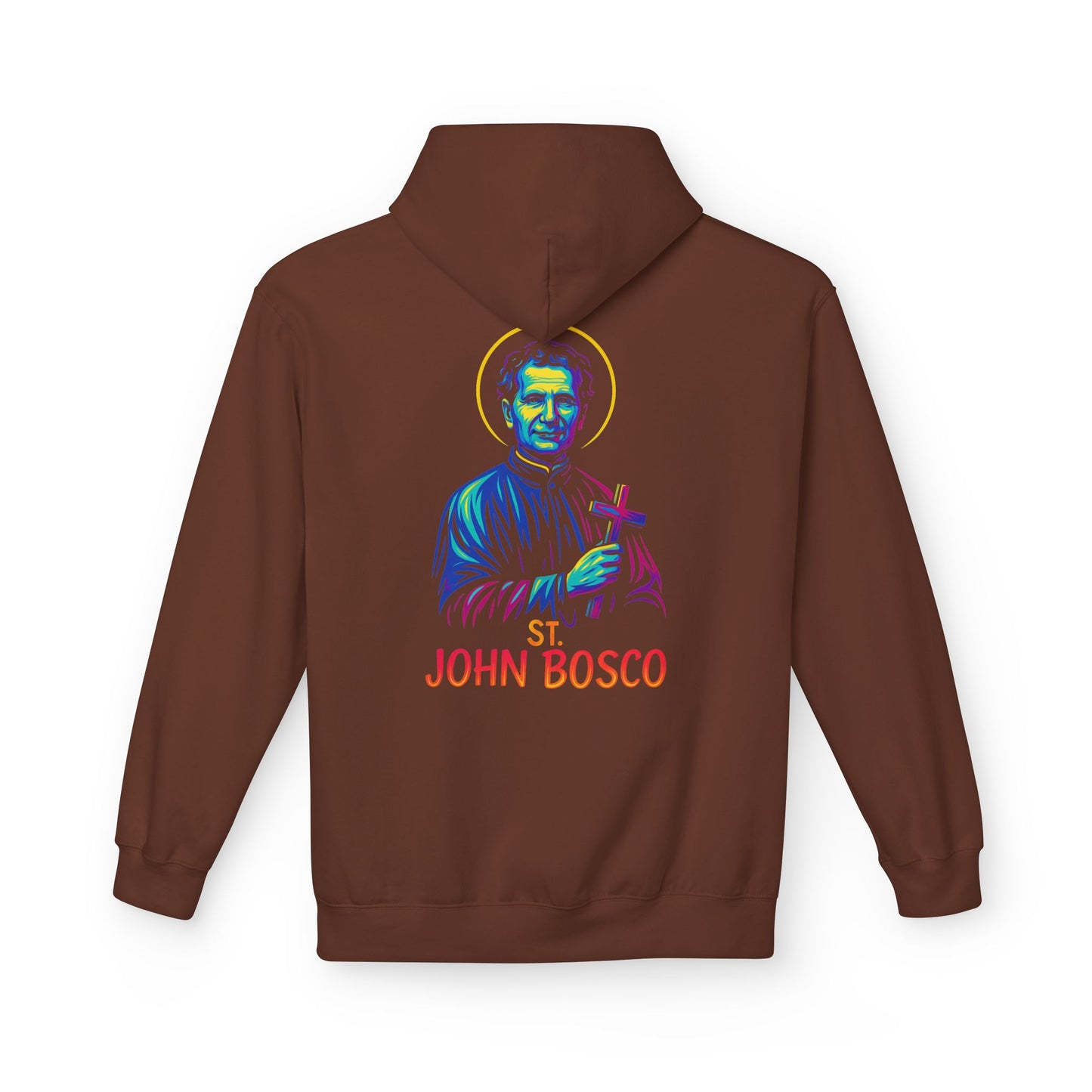 St. John Bosco Neon Hoodie | Catholic Streetwear – Faith, Hustle & Hope for the Youth