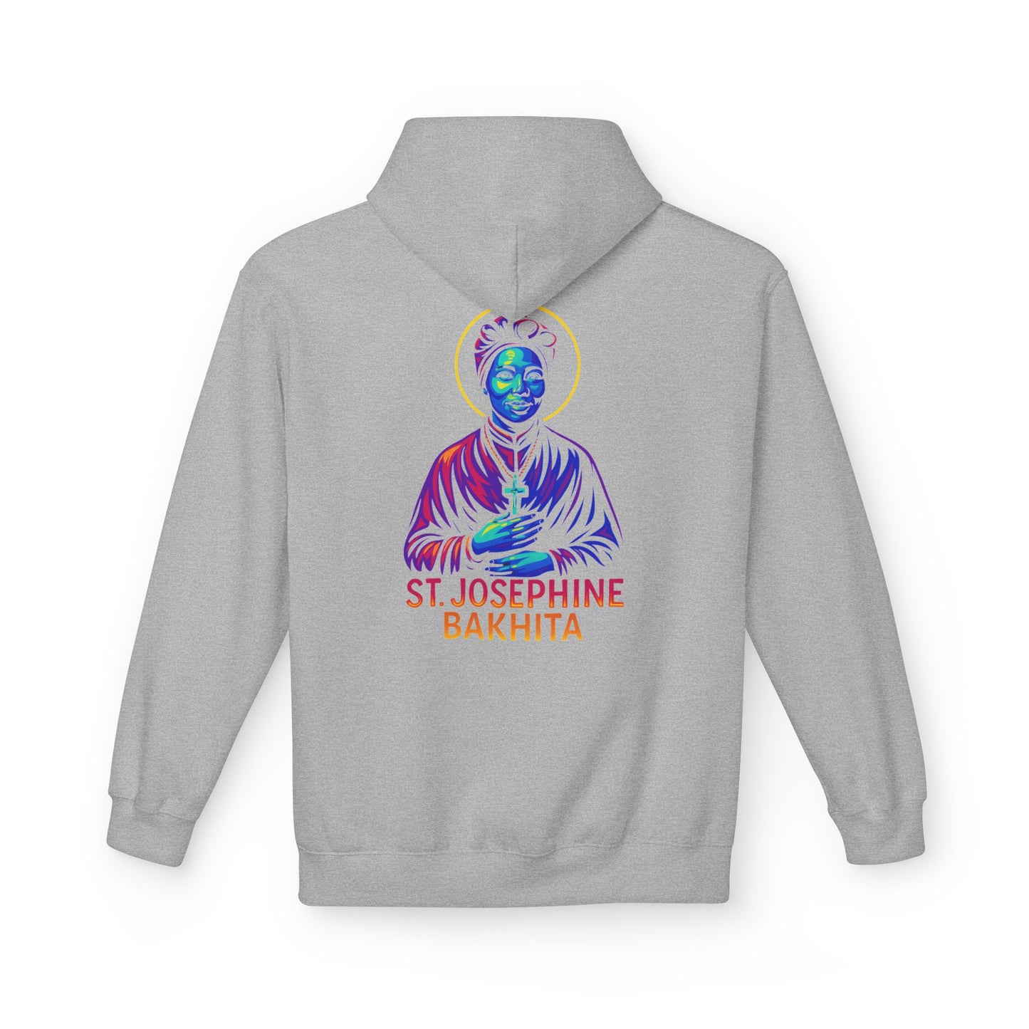 St. Josephine Bakhita Neon Hoodie | Catholic Streetwear – Freedom, Faith & Fierce Grace