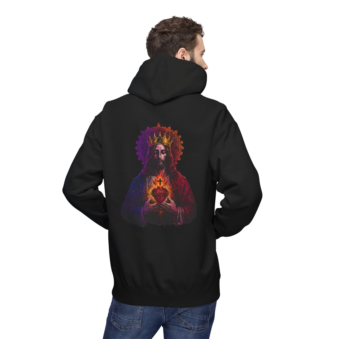 Sacred Heart of Jesus Christ the King Hoodie | Saints Hood