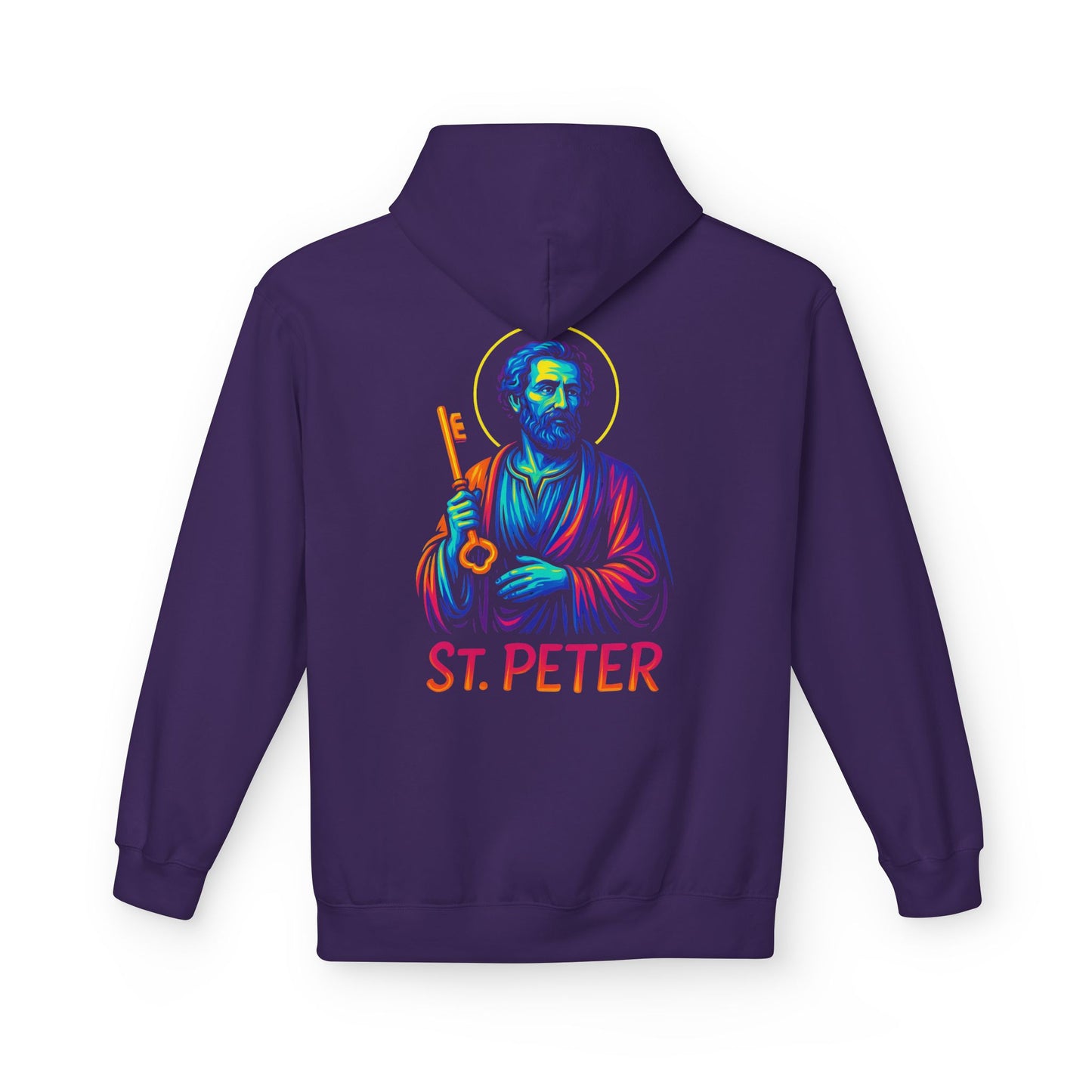 St. Peter Neon Hoodie | Catholic Streetwear – Strength, Faith & Redemption in Style
