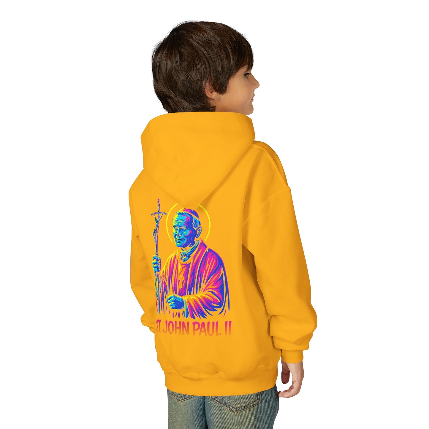 St. John Paul II Youth Hoodie | Catholic Streetwear for Kids