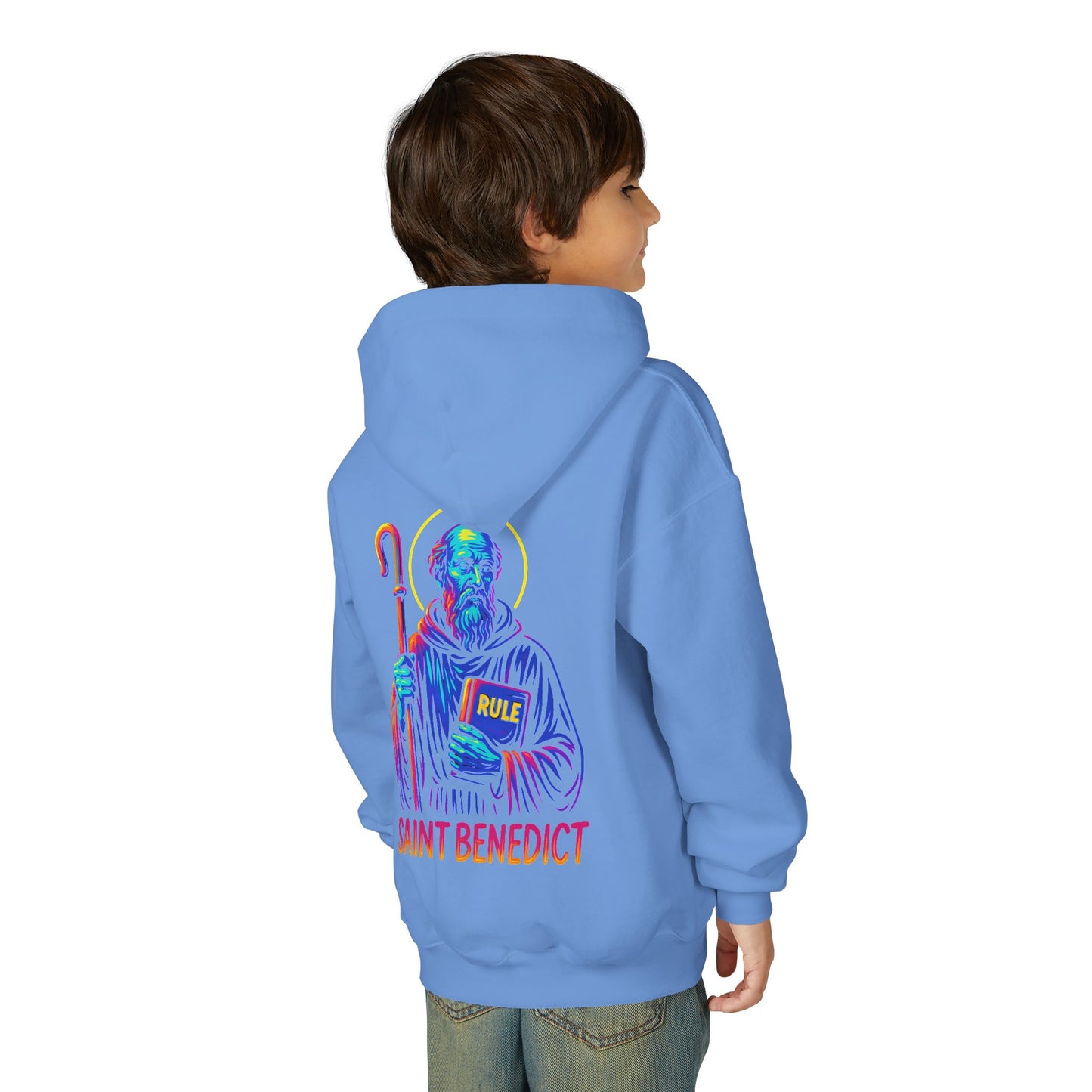 St. Benedict Youth Hoodie | Catholic Streetwear for Kids