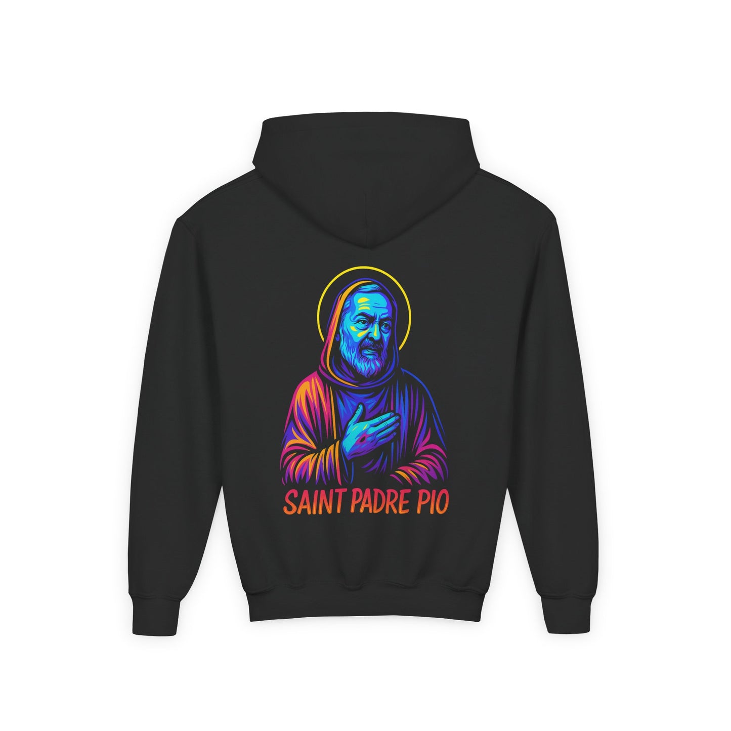 St. Padre Pio Youth Hoodie | Catholic Streetwear for Kids