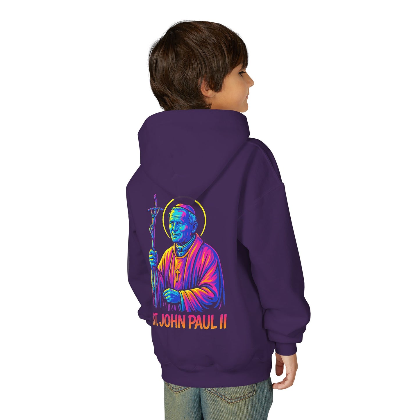 St. John Paul II Youth Hoodie | Catholic Streetwear for Kids