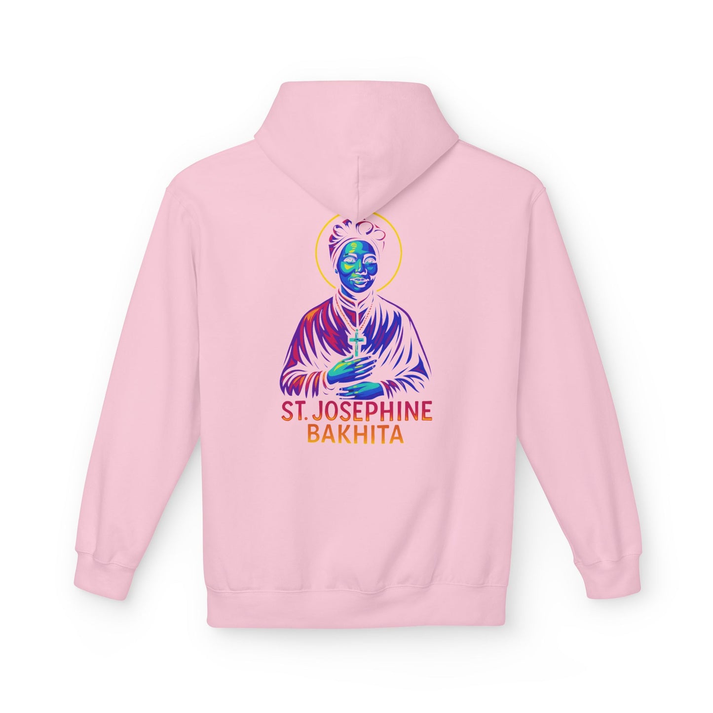 St. Josephine Bakhita Neon Hoodie | Catholic Streetwear – Freedom, Faith & Fierce Grace