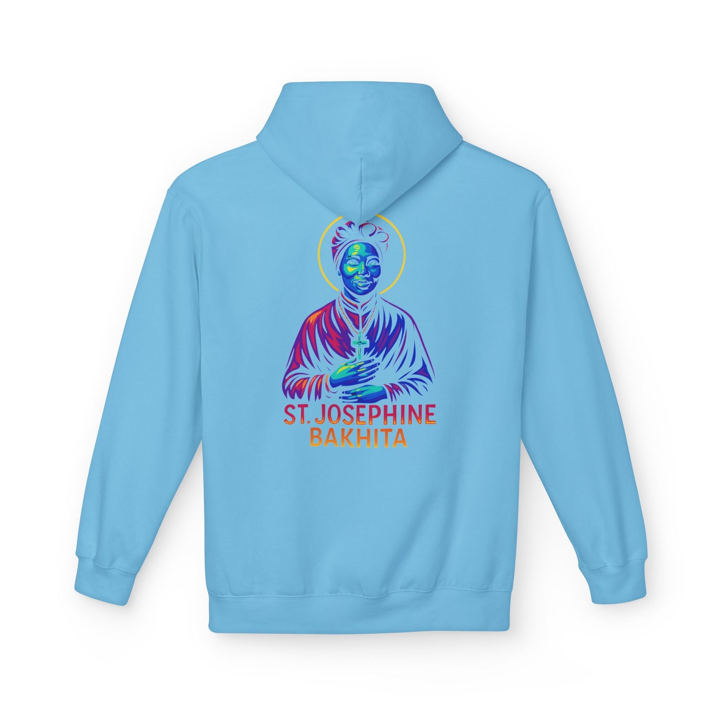 St. Josephine Bakhita Neon Hoodie | Catholic Streetwear – Freedom, Faith & Fierce Grace