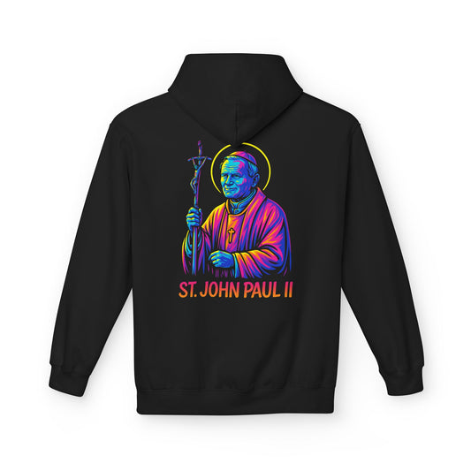 St. John Paul II Hoodie | Catholic Saint Hoodie | Christian Streetwear | Patron Saint Gift