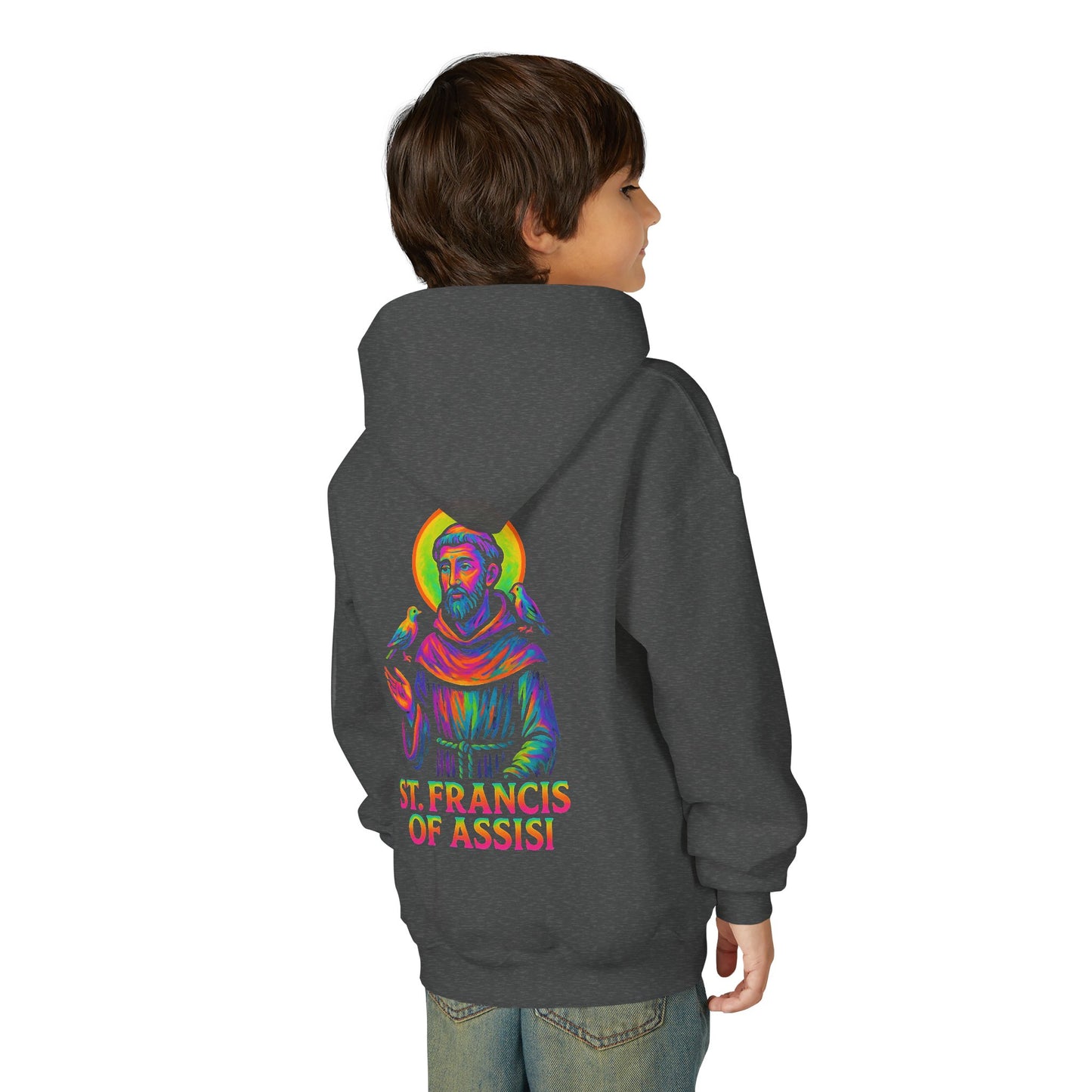 St. Francis of Assisi Youth Hoodie | Catholic Streetwear for Kids